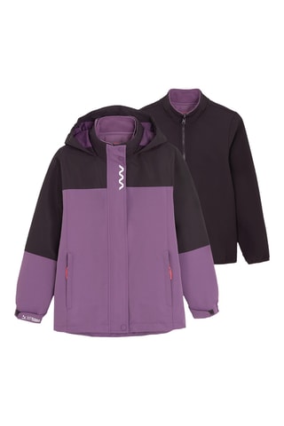 Parka à capuche et sweat - Violet