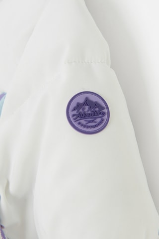 Doudoune à capuche - Violet et blanc