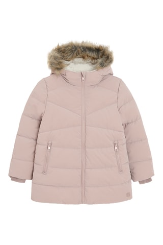 Doudoune à capuche - Rose poudré