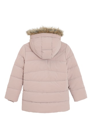 Doudoune à capuche - Rose poudré