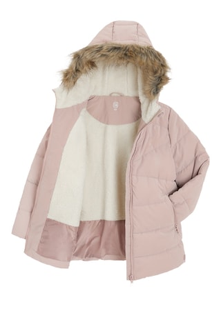 Doudoune à capuche - Rose poudré