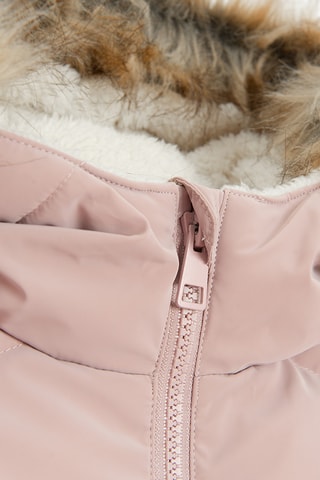 Doudoune à capuche - Rose poudré