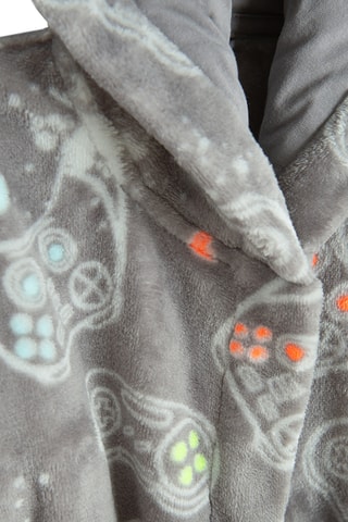 Peignoir à capuche - Gris