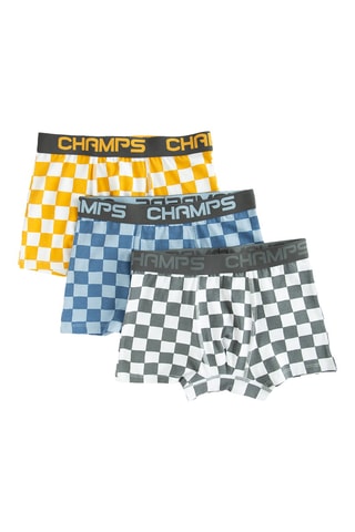 3 boxers - Jaune et gris