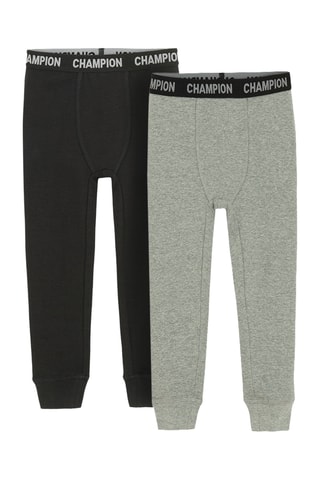 2 joggings - Gris chiné et noir