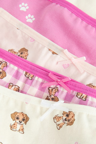 7 culottes - Fuchsia et blanc