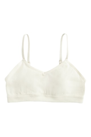 2 brassières - Blanc et beige