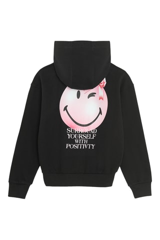 Sweat à capuche Smiley - Gris