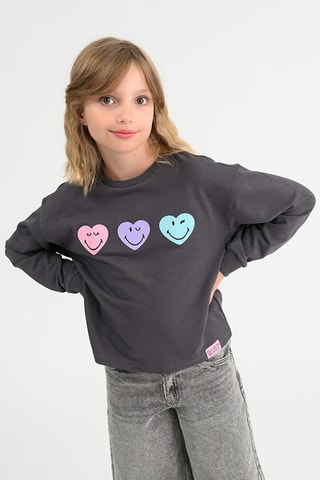 Sweat Smiley - Gris