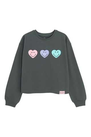 Sweat Smiley - Gris