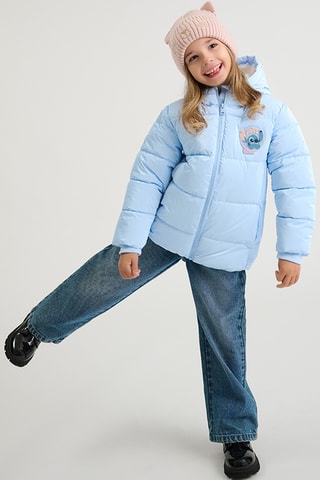 Doudoune à capuche Stitch Lilo et Stich - Ciel