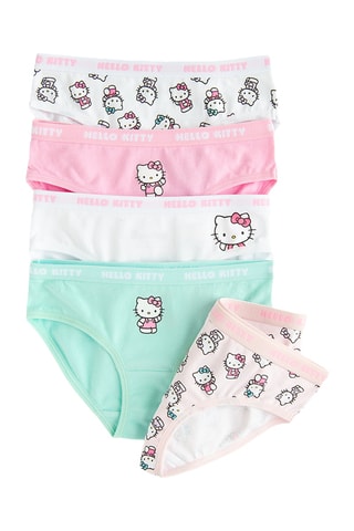 5 culottes Hello Kitty Sanrio - Blanc et rose