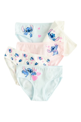 5 culottes Stitch Lilo et Stitch Disney - Blanc et rose
