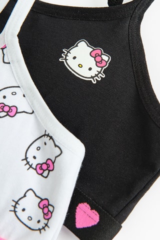 2 brassières Hello Kitty Sanrio - Blanc et gris