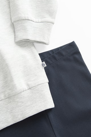 Sweat et pantalon - Gris et noir