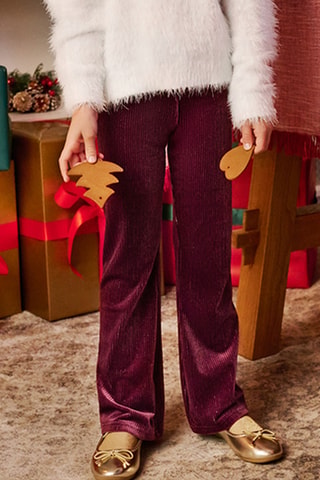 Pantalon en velours - Bordeaux