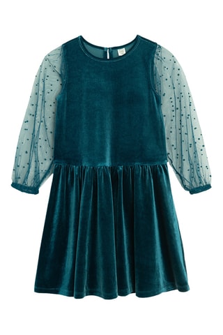 Robe en velours - Vert