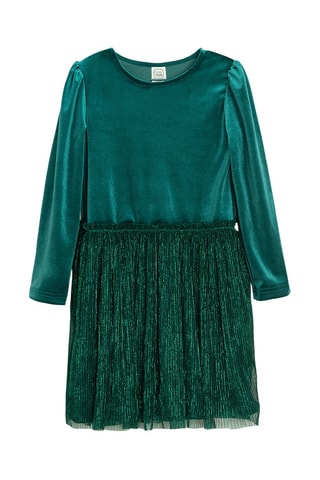 Robe en velours - Vert