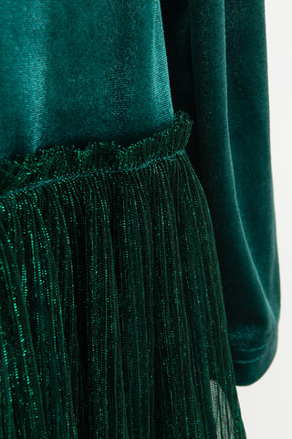 Robe en velours - Vert