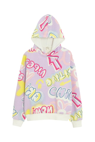 Sweat à capuche - Mauve