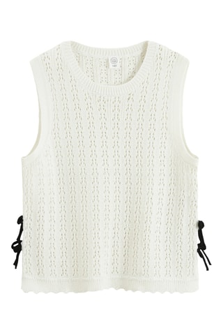 Pull sans manches - Blanc