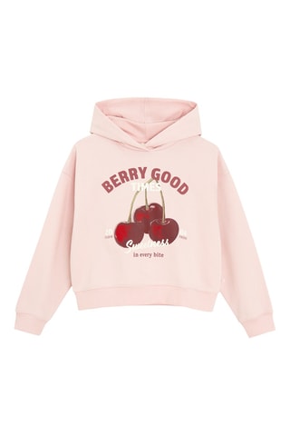 Sweat à capuche - Rose poudré
