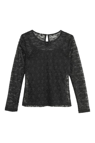 Blouse en dentelle - Noir