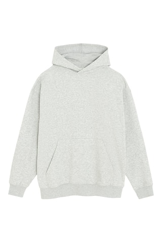 Sweat à capuche - Gris clair chiné