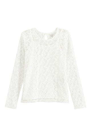 Blouse en dentelle - Blanc