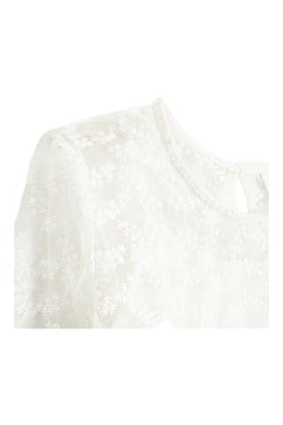 Blouse en dentelle - Blanc