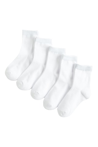 5 paires de chaussettes - Blanc
