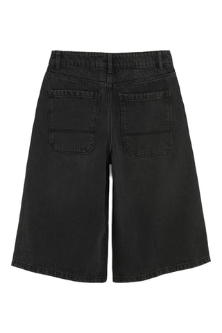 Short en jean - Noir