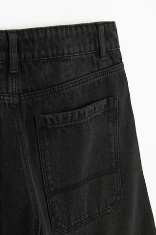 Short en jean - Noir