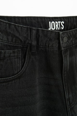 Short en jean - Noir