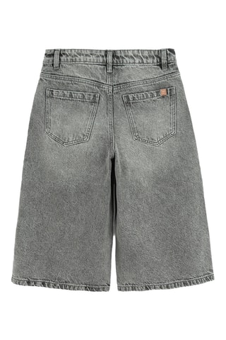 Short en jean - Gris