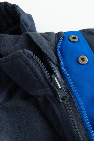 Parka 2-en-1 - Bleu électrique et bleu marine
