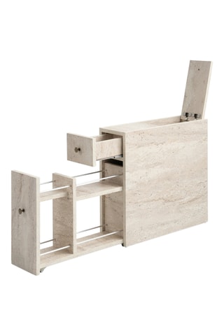 Meuble de salle de bain 2 tiroirs et 1 abattant Calencia - 20 x 55 x 60 cm
