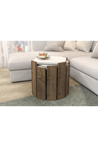3 tables gigognes Lori - 44,5 x 41 x 44,5 cm