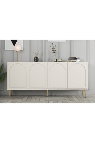 Buffet 4 portes Lyon 80 - 180 x 80 x 35 cm