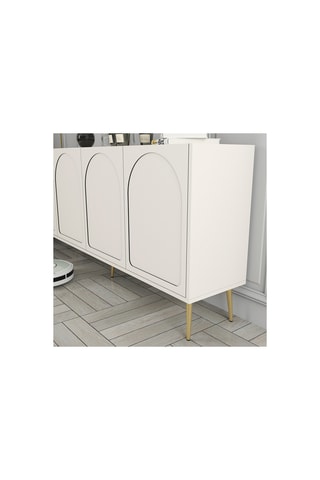 Buffet 4 portes Lyon 80 - 180 x 80 x 35 cm