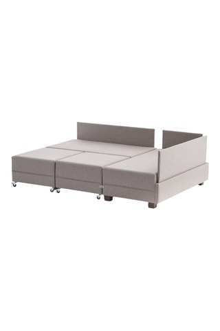 Canapé 4 places d'angle droit convertible  Fly Right - Crème - En tissu