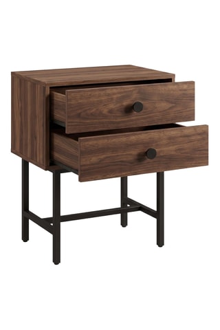 Table de chevet 2 tiroirs - 48 x 60 x 31,4 cm