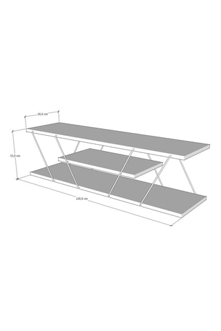 Meuble TV - 120 x 30 x 33 cm