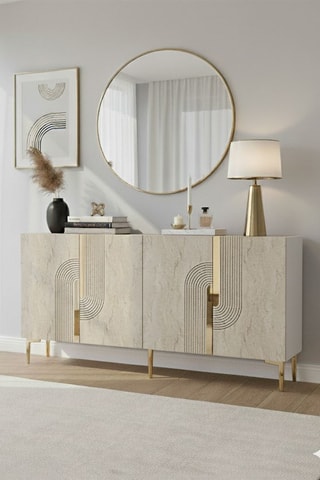 Console 4 portes - 150 x 75 x 32 cm