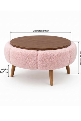 Table basse Papatya 60 - 60 x 44 x 60 cm