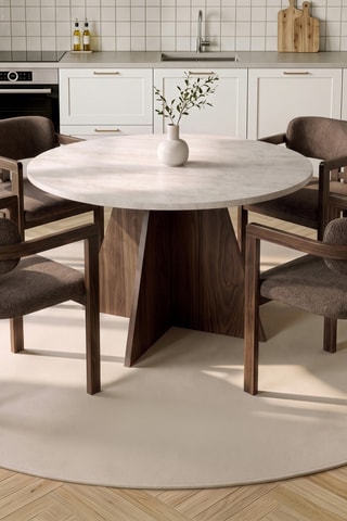 Table et 4 chaises Travertine - 5 pièces