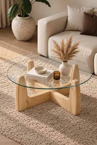 Table basse Yuvarlak - 80 x 34 x 80 cm