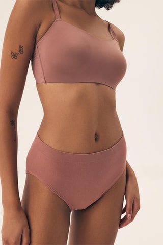 2 culottes taille haute Bait3 - Rose et noir
