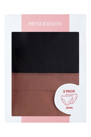 2 culottes taille haute Bait3 - Rose et noir
