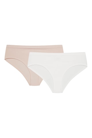 2 culottes Bait3 - Blanc et beige